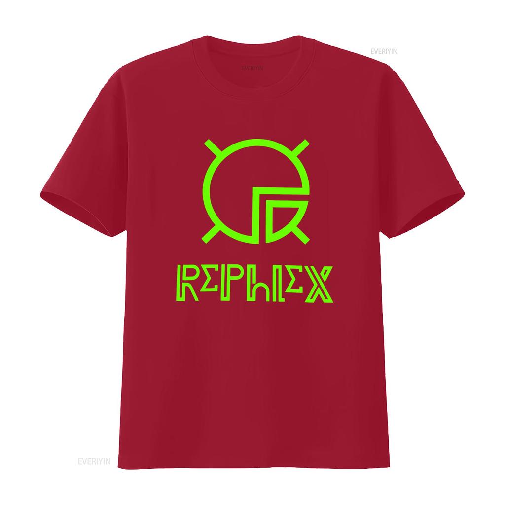 Neon Green Rephlex Records T Shirt Warp Aphex Twin 808 State Drexciya Techno Fashion Vintage Washed Fashion Casual Homme