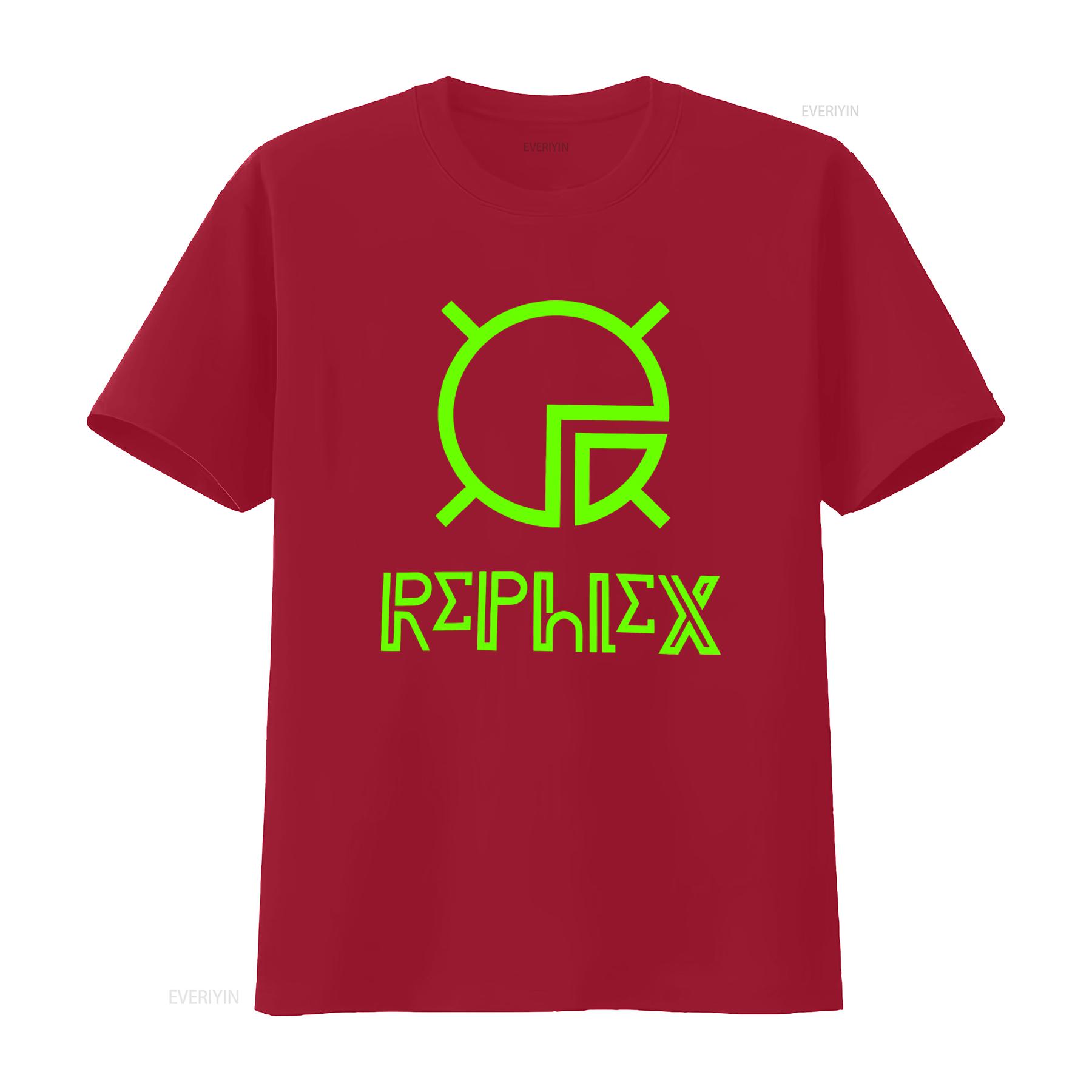 Neon Green Rephlex Records T Shirt Warp Aphex Twin 808 State Drexciya Techno Fashion vintage Washed fashion Casual homme S