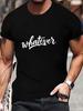 "Whatever" Graphic T-shirt - Black