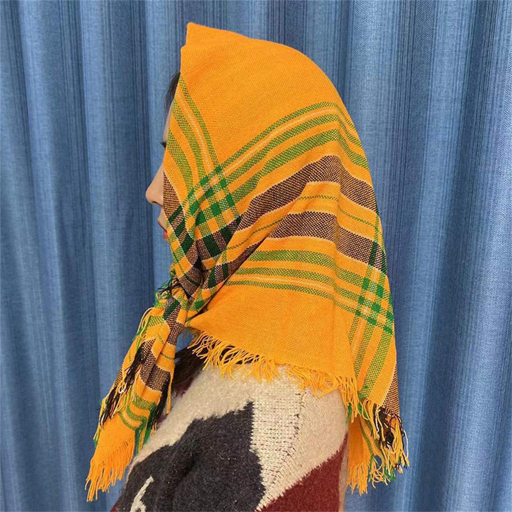 Mehrzweck Karoschal Wickeltuch Weich Atmungsaktiv Bandana für Urbane Frauen Modisch und Bequem für Verschiedene Altersgruppen