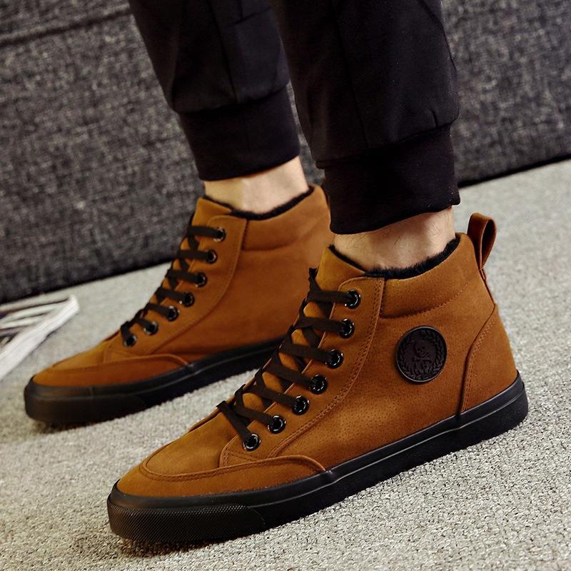 Men Boots Winter Fashion High Cotton Shoes Plush Keep Warm Brand Man Snow Boots Footwear New 2024 Hot Sales