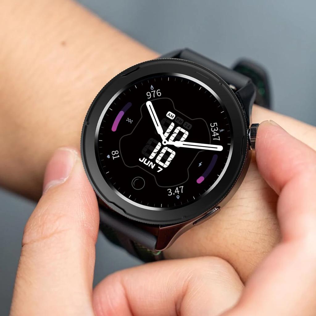 Minimalistisk PC-ram för Xiaomi Watch S4/S3 Bekväma plastskyddsringar Reptåliga Slitstarka Klockfodral