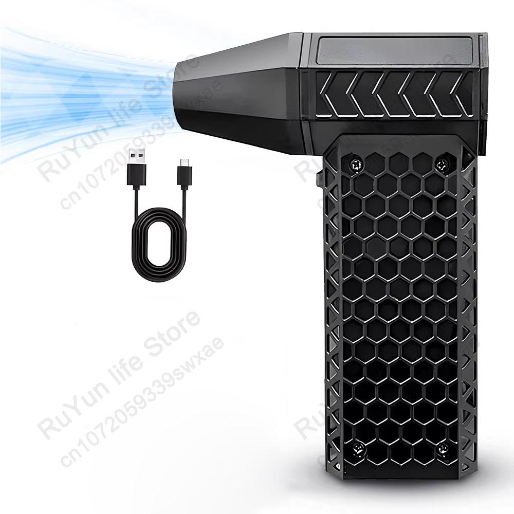 

CAER Turbo Jet Violent Fan с сумкой для хранения 130000 об/мин Скорость ветра 52 м/с Портативный мини-воздуходувка Ручные инструменты для продувки пыли в автомобиле