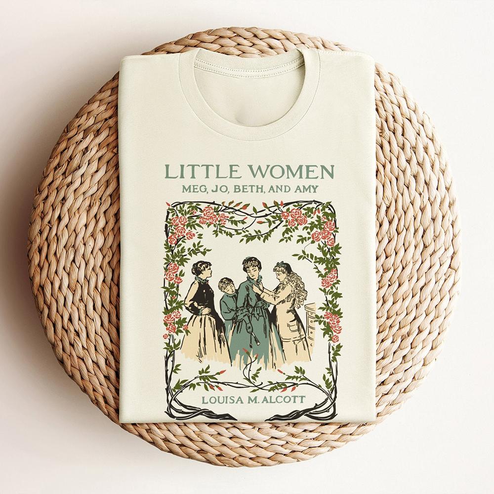 

Little Women Louisa M Alcott Unisex Comfort Shirt English Literature Gift 100 Cotton Short Sleeve Shirt For Unisex Y2K Tee S