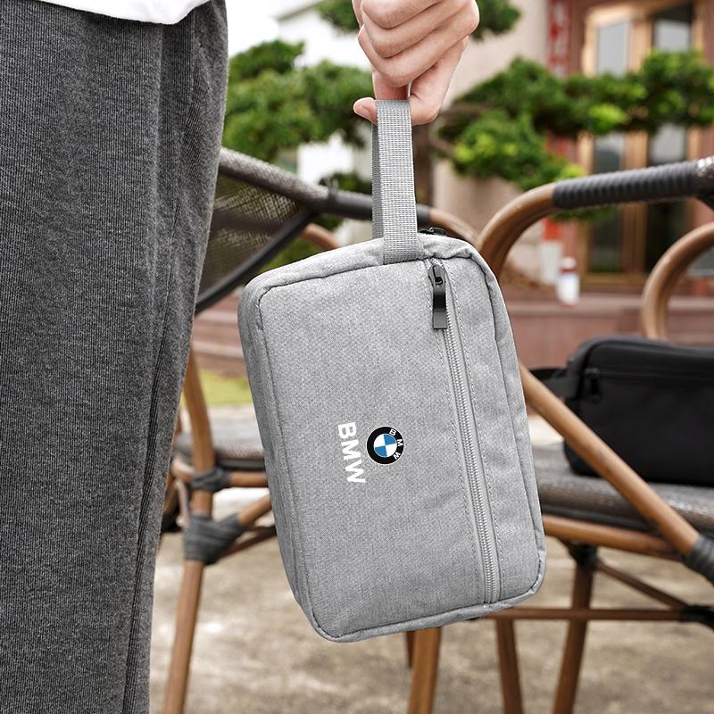 NTSM5 Motorcycle Sticker/Car Data Cable Storage Bag Waterproof Travel Organizer Bag For BMW Performance X3 X4 F30 F06 F02 M3 M5 F20 M1