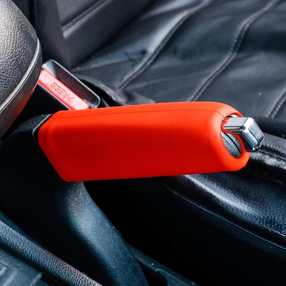 Hand Brake Set Universal Car Handbrake Sleeve Silicone Gel Cover Anti-Skid Auto Parking Brake Soft Silicone Handbrake Cover