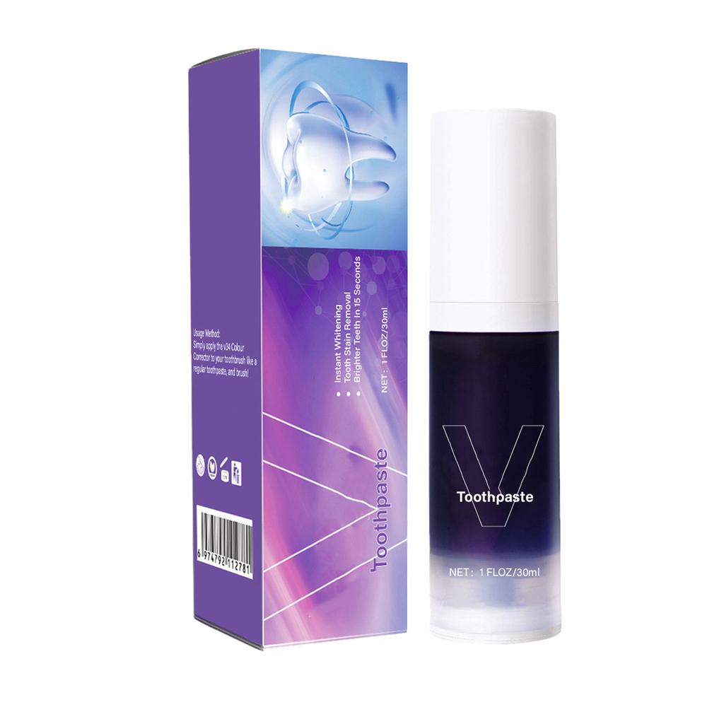 Toothpaste Purple Toothpaste Smoked Teeth Stained Teeth Brightening Toothpaste