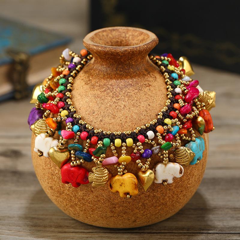 Chinese-style retro bracelet, ethnic style woven bracelet, handcrafted bracelet accessory