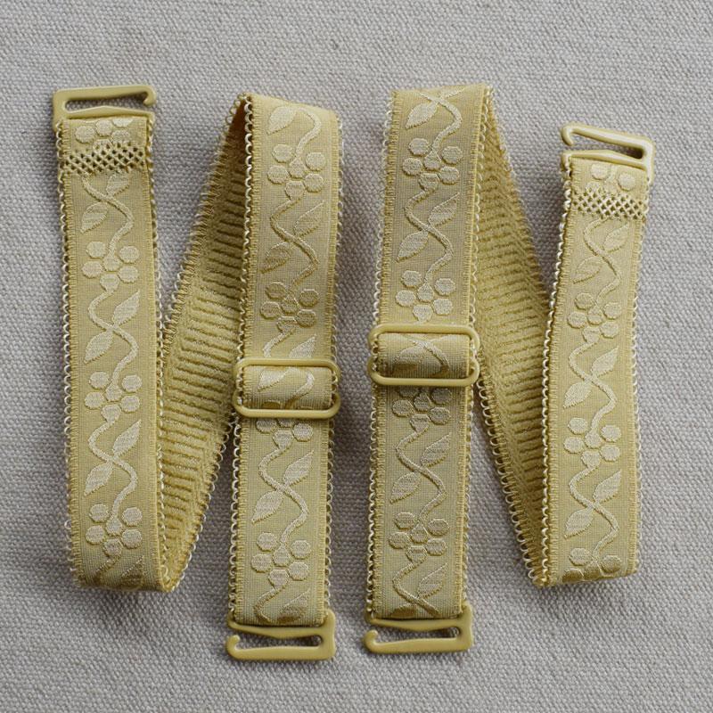 Candy Color Elastické spodní prádlo Ramenní pásek Krajka Krajka Elastický pásek podprsenky 1,5 cm široký měkký a pohodlný dámský pásek podprsenky