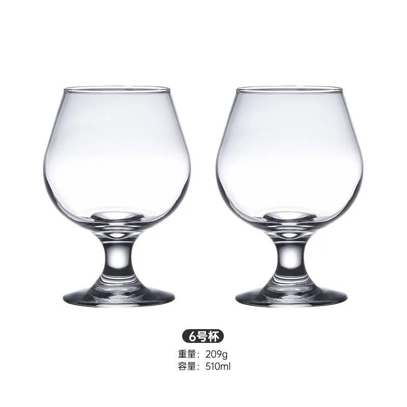 Brandy Glass Short Foot Baijiu Cup Whiskey -thickened Wine Glass Household Water Bottle Transparent Cup Bar Accessories