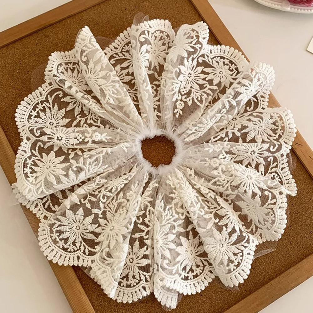 Super Fairy Lace Large Double Lace Sausage Hair Bands U8Y4