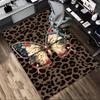 Schmetterling Leopard Muster Teppich, Büro Teppich Innen Außen Eingang Fußmatte, Rutschfest Weich Und Bequem, Wohnzimmer, c122012