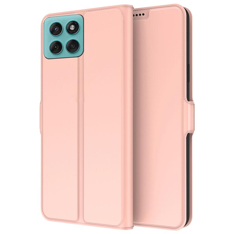 Etui dla Motorola Edge 60 5G/Edge 60 Fusion 5G Wstrząsoodporna Wewnętrzna Powłoka TPU Skórzany Pokrowiec na Telefon Przegródka na Karty