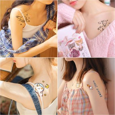 Beauty Sticker Cartoon Tattoo Sticker Flower Lasting Disposable Tattoo Sticker Waterproof Tattoo Sticker