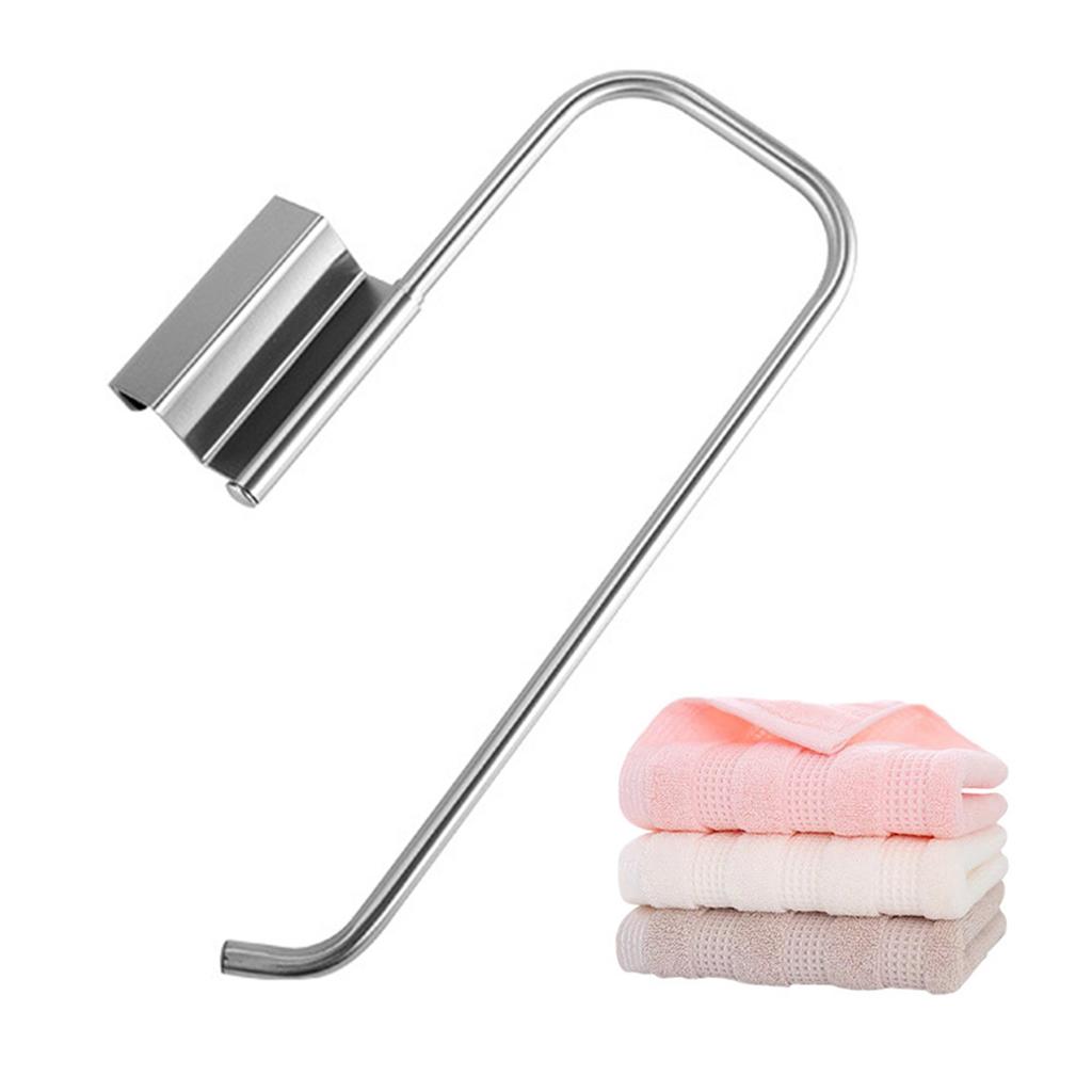 Cabinet Door Paper Towel Holder Paper Towel Hanger Holder Stainless Steel Kitchen Roll Paper Towel Holder Tissue Hanger