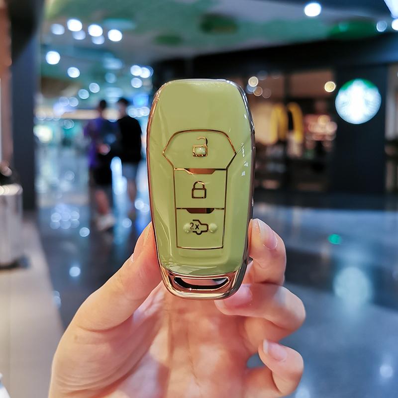 Soft TPU Car Smart Key Case Cover Fob For Ford MK3 MK4 MK5 Fiesta Ecosport Kuga Explorer Edge Mustang 3 4 ST Mondeo Holder Shell