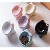 1Pcs Pet Food Bowl 15-Degree Angle Cat Bowl To Protect The Cat'S Neck And Prevent Pressure On The Whiskers Pet Supplies