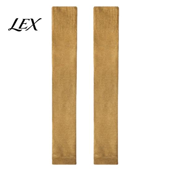 Warmth Locking Legging Socks Thickened Over-the-knee Leg Warmers for Women, Soft Thermal Sleeves, Elastic Micro Pressure Boot Cuffs Anti-slip