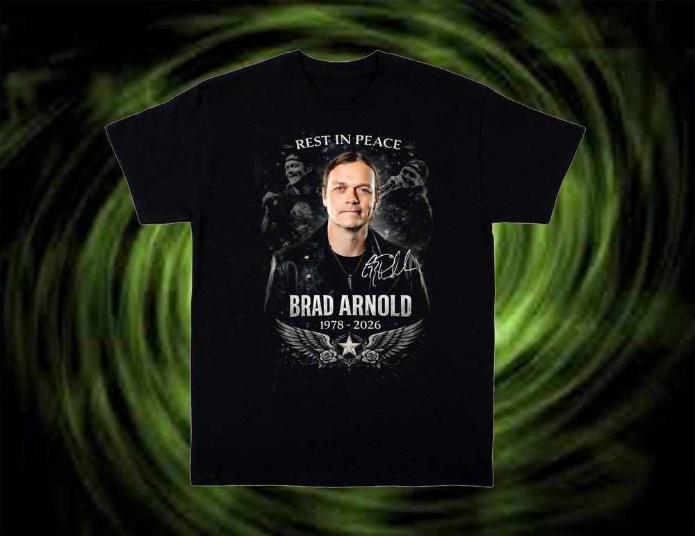 RIP Brad Arnold 19782026 3 Doors Down Band TShirt S5XL Unisex T-Shirt L