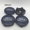 KLYD4 NEW 4pcs 3D for 54mm 56mm 60mm 68mm Ford Car emblem Wheel hub Center Cap Badge covers sticker Decal styling auto Accessories