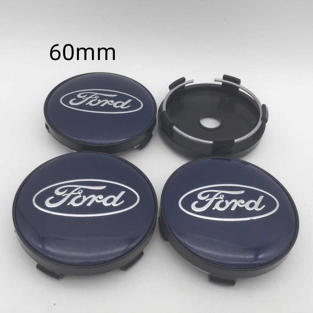 KLYD4 NEW 4pcs 3D for 54mm 56mm 60mm 68mm Ford Car emblem Wheel hub Center Cap Badge covers sticker Decal styling auto Accessories