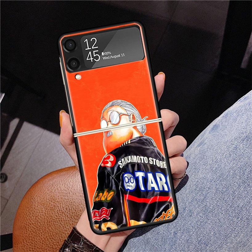 

S-Sakamoto Days Phone Case For Samsung Z Flip 7 6 5 4 3 Galaxy ZFlip7 ZFlip6 ZFlip5 ZFlip4 ZFlip3 5G Print Cover Samsung Z Flip 6