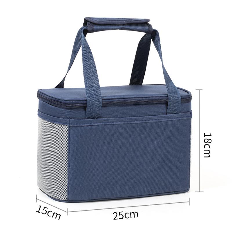 Large Capacity Tote Bento Insulated Lunch Bag Picnic Food Box Storage Ice Cooler Thermal Bag Portable Handheld Insulation Bags