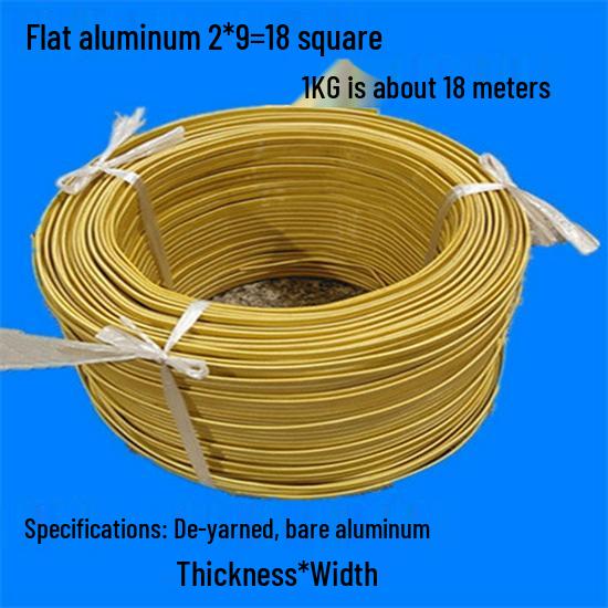 Aluminum Wire for Transformer: Double Glass Silk, Wrapped Flat Wire, 1KG
