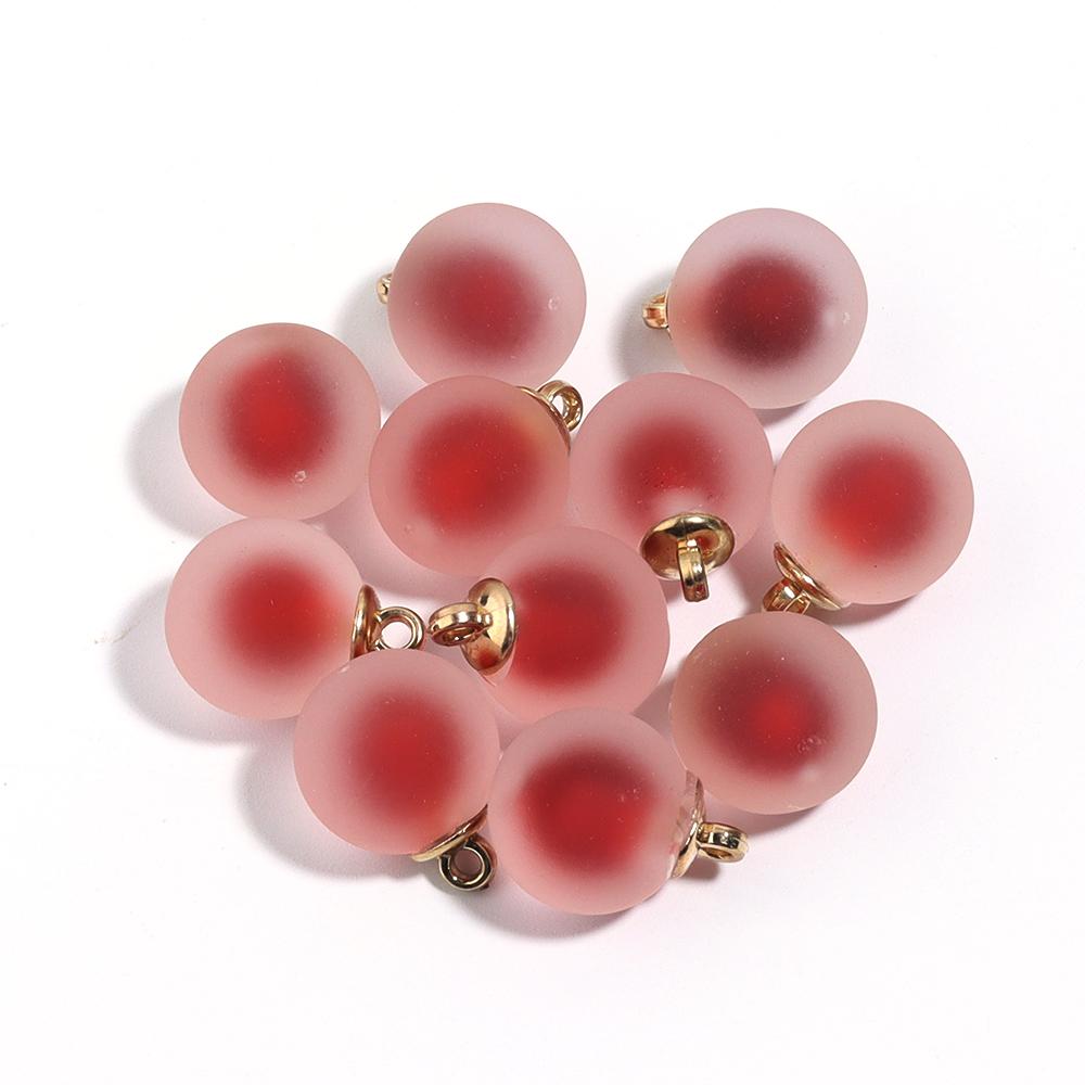 10Pcs Acrylic Frosted Colorful Heart Charms Round Charms For Jewelry Making DIY Bracelet Necklace Earrings Pendants Accessories