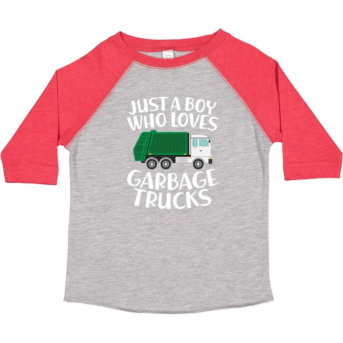 Inktastic Just A Boy Who Loves Garbage Trucks Toddler kids boys T-Shirt Trash Child Kid 130
