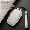 Leather Car Key Cover Case Protection Shell Keychain For Ford Fiesta Focus Fusion Mustang F-150 Mondeo Ecosport Kuga Edge Escape