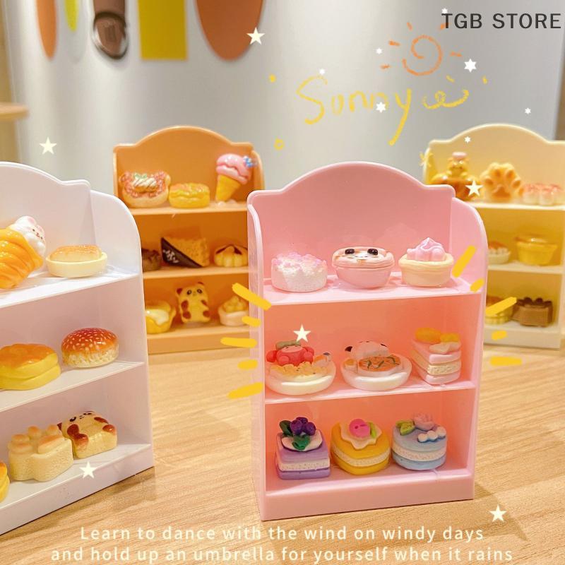 Miniature Supermarket Shelf Display Stand 1/12 Dollhouse Storage Rack Scene Decor Toy For Doll House Accessories