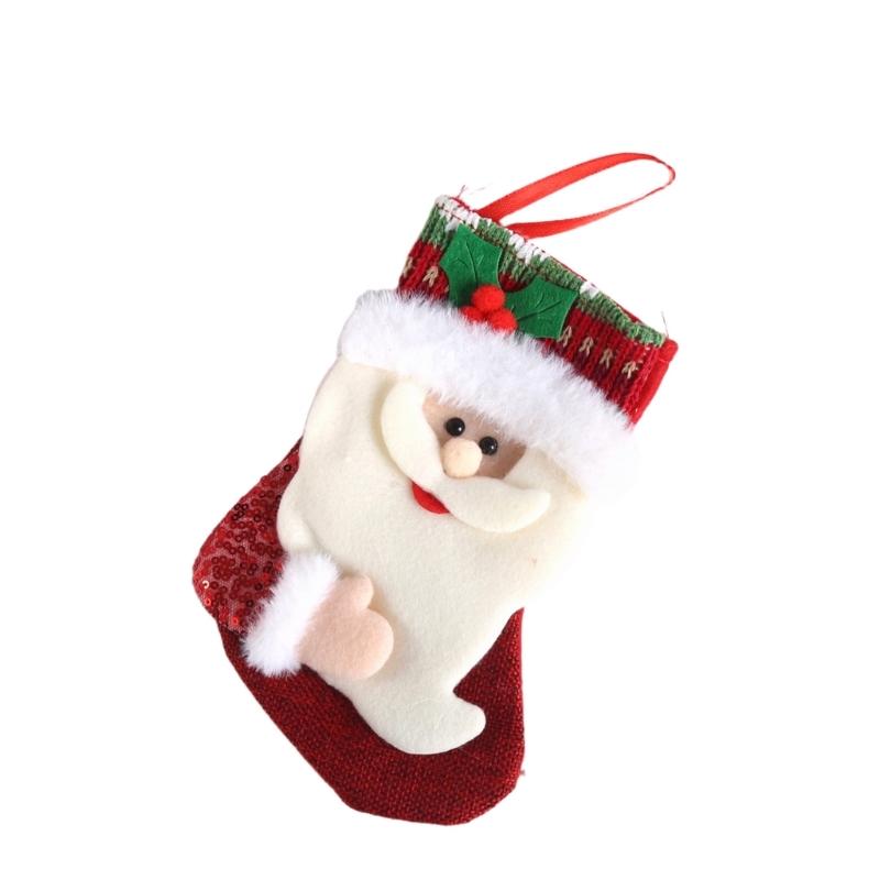 Christmas Stocking Christmas Decorations Goodie Bag Gift Fireplaces Xmases Tree Stocking Ornament for Holiday Family