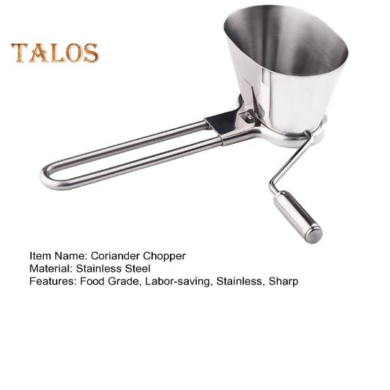 Herb Mill Shredder Rotary Vegetable Grater Parsley Vanilla Grinder Coriander Peppermint Cutter Metal Handheld Grinding Accessories