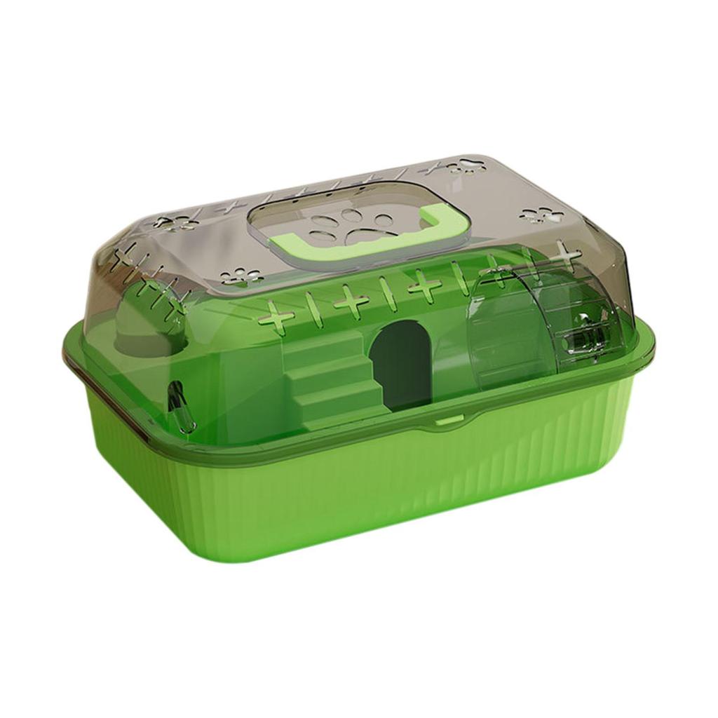 Travel Transparent Hamster House Hamster Carry Case Cage Ventilation Portable Hamster Cage for Guinea Pigs Rats Small Animals