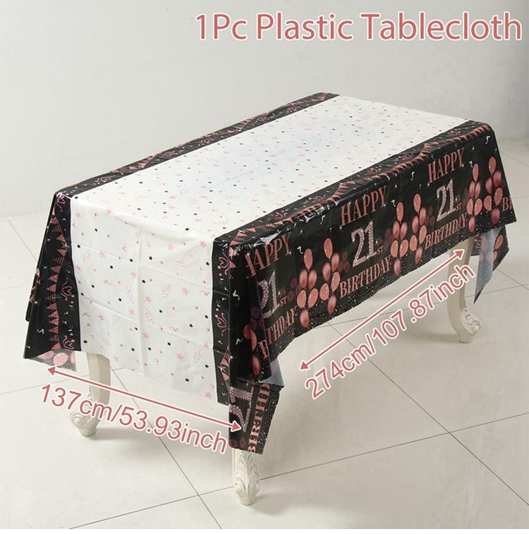 

21 30 40 50 60 лет День рождения скатерть для женщин День рождения украшения одноразовые скатерти Декор для дня рождения