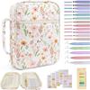 Quilted Cotton Book Bag Large Capacity Protective Pouch Book Storage Bag  School Supplies