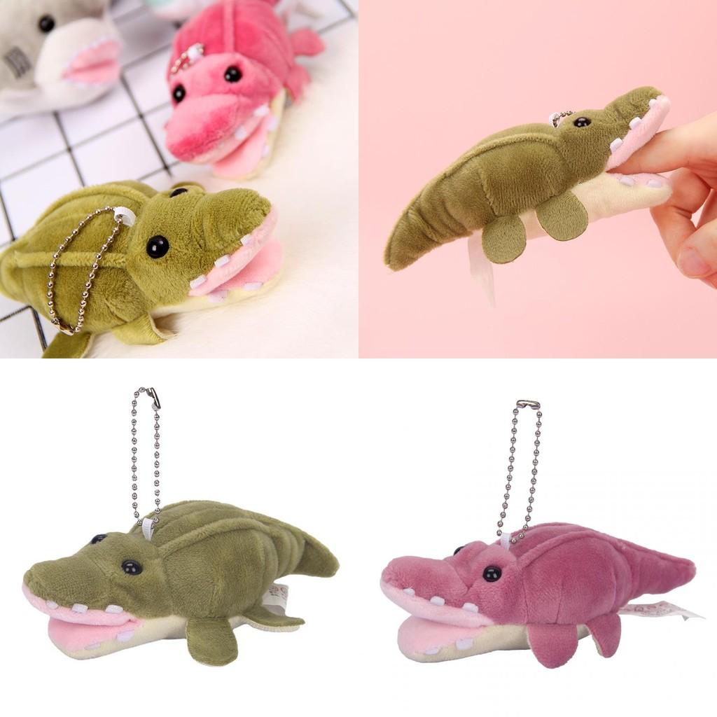 Cartoon Cute Red Green Crocodile Plush Toy Pendant For Childrens Room Decor
