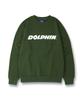 DOLPHIN WAVE APPAREL Dolphin Authentic Logo Sweatshirt Khaki
