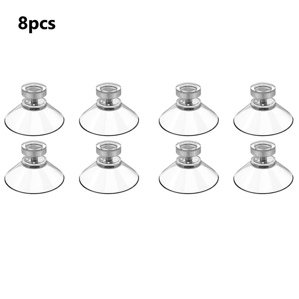 4/8 Pcs Suction Cup Accessories Clear Suction Nut PVC