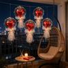 Transparent Bubble Balloon Set with Red Hook Heart Foil Balloons Valentine's Day Birthday Wedding Party Decoration