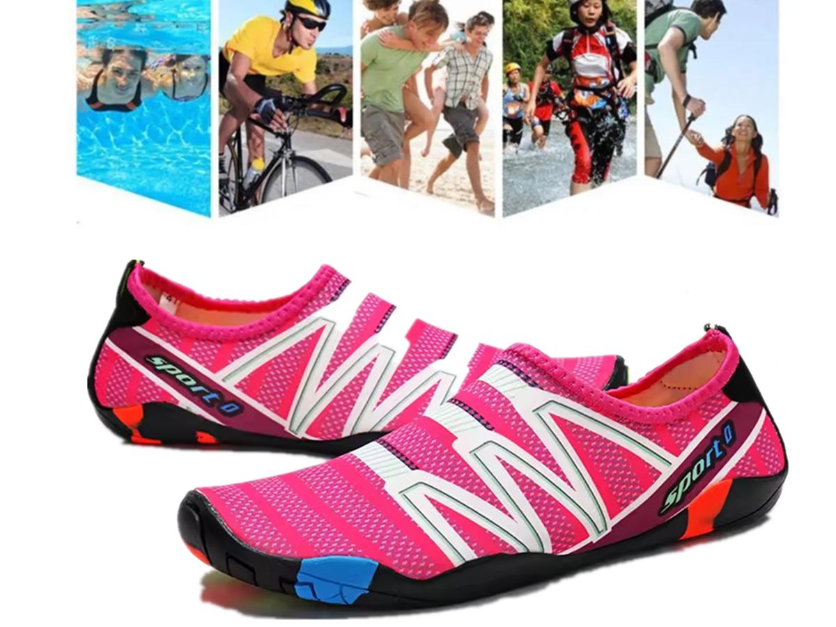 Туфли Barefoot Skin Water Shoes с высоким/низким верхом цвета голубого цвета 35 розовый — фото 10