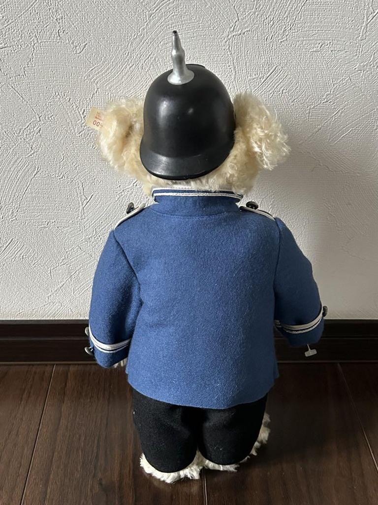 [USED] Steiff Teddy Bear, German Limited Edition, White Tag, Berlin Policeman Plush Toy