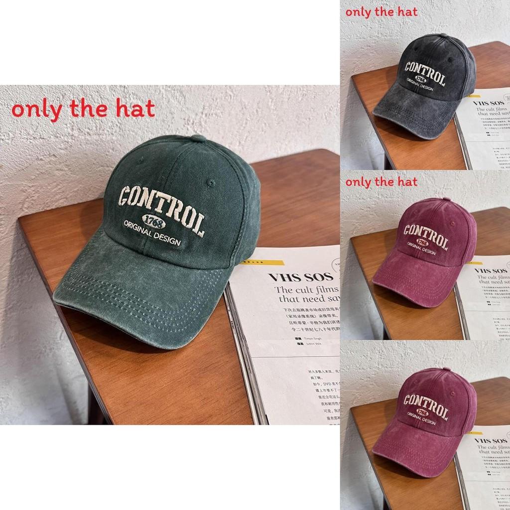 Street Style Retro Letter Embroidery Neutral Baseball Cap For Sun Protection And Casual Style