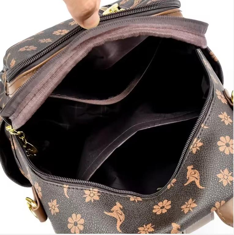 New Classical Fashion High Quality Soft Leather Travel Backpack Women Large Capacity Luxury Shoulder Bags School Bag Backpacks