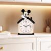 Cartoon Mickey Mouse Table Clock Wooden Desktop Decor Living Room Office Modern Stylish Home Accessory