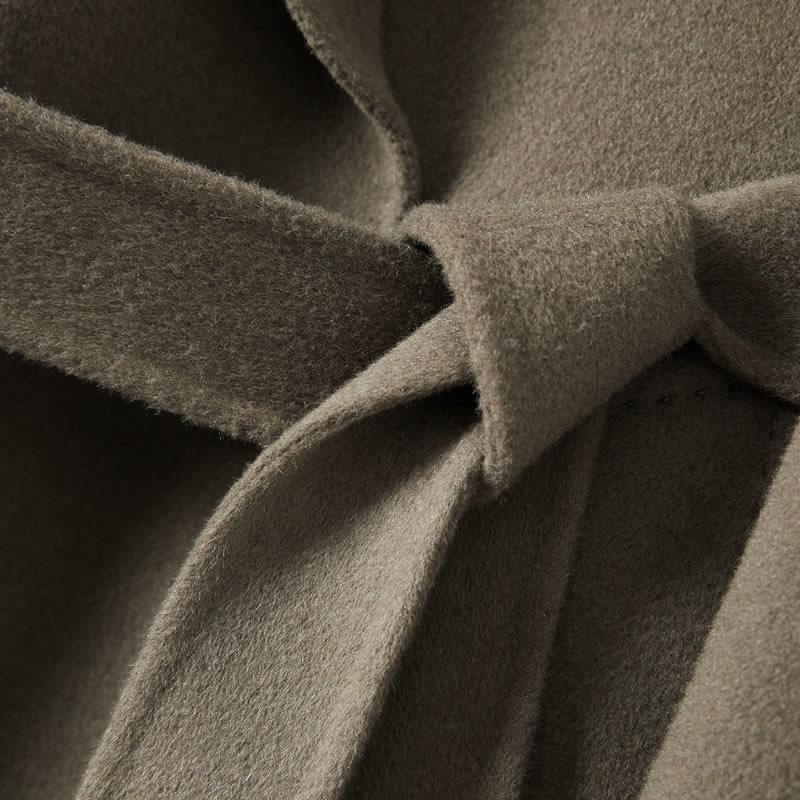 100% Wool Women Coat MODERN NEW SAGA Autumn Wool Long Coat Handmade Pea Coat Winter Warm Wool Long Jacket Overcoat