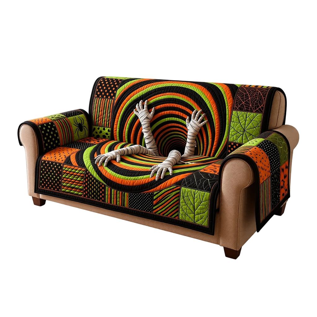 Halloween Pumpkin Sofa Slipcover 72 76 Inches for Couch Living Room Decor