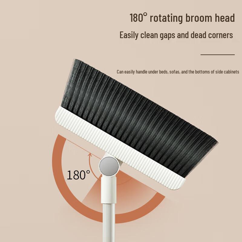 Tailele Upright Broom & Dustpan Set with Comb Teeth