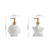 Bouteille de Lotion Étoile de Mer en Céramique Créative Accessoires de Salle de Bain Shampoing Hydratant Flaconnage Désinfectant Ménager Distributeur de Savon à Pression